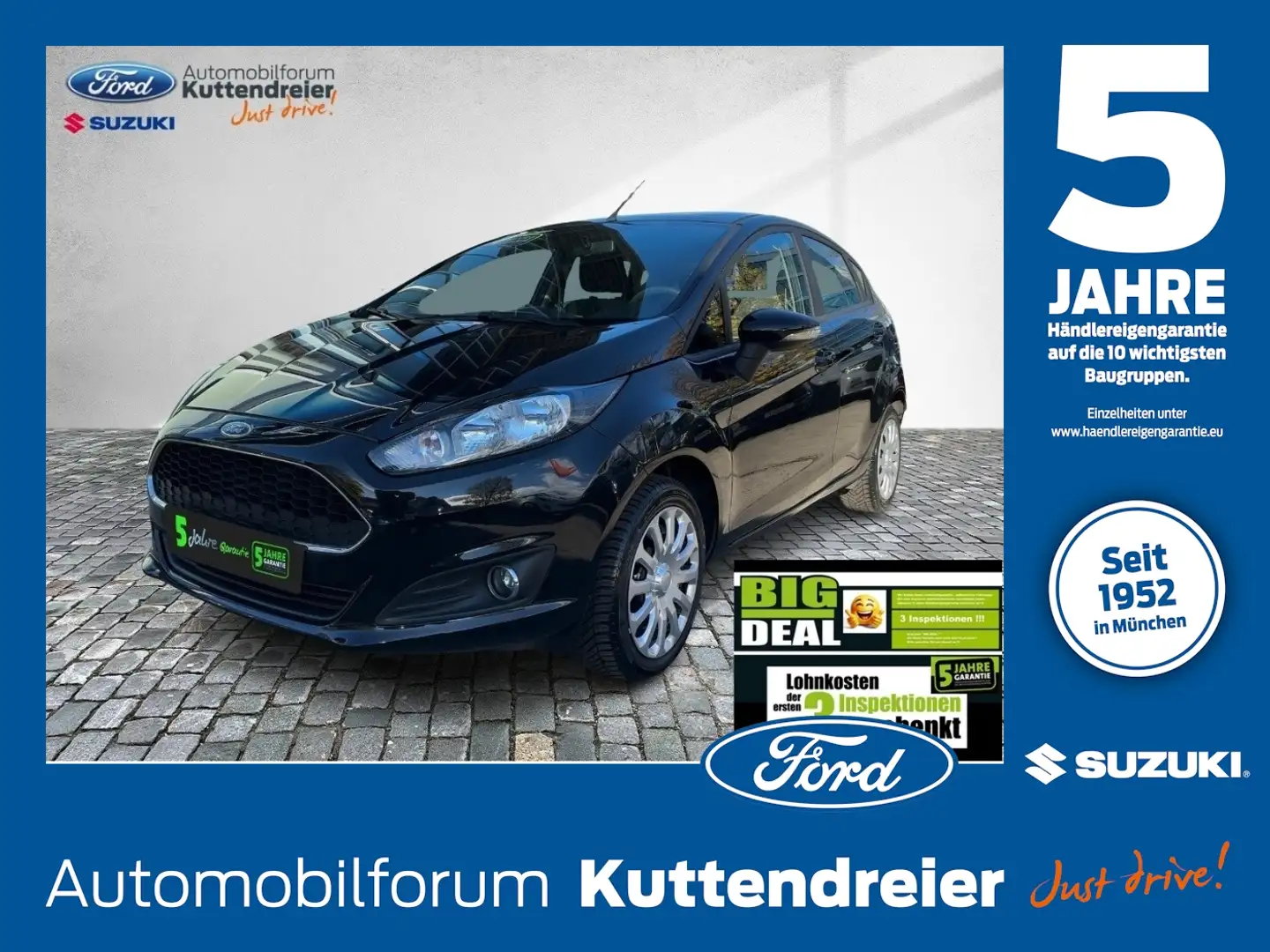 Ford Fiesta Celebration 5t Klima Sitzheizung Bluetooth Noir - 1