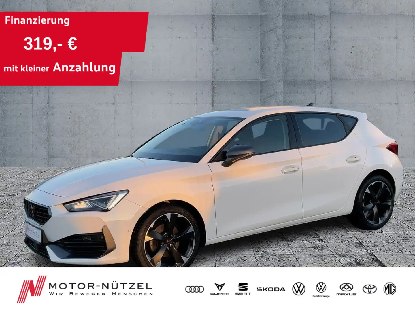 CUPRA Leon 1.5 TSI LED+ACC+PLA+2xPDC+NSW+DAB+BT+VC+18" Weiß - 1