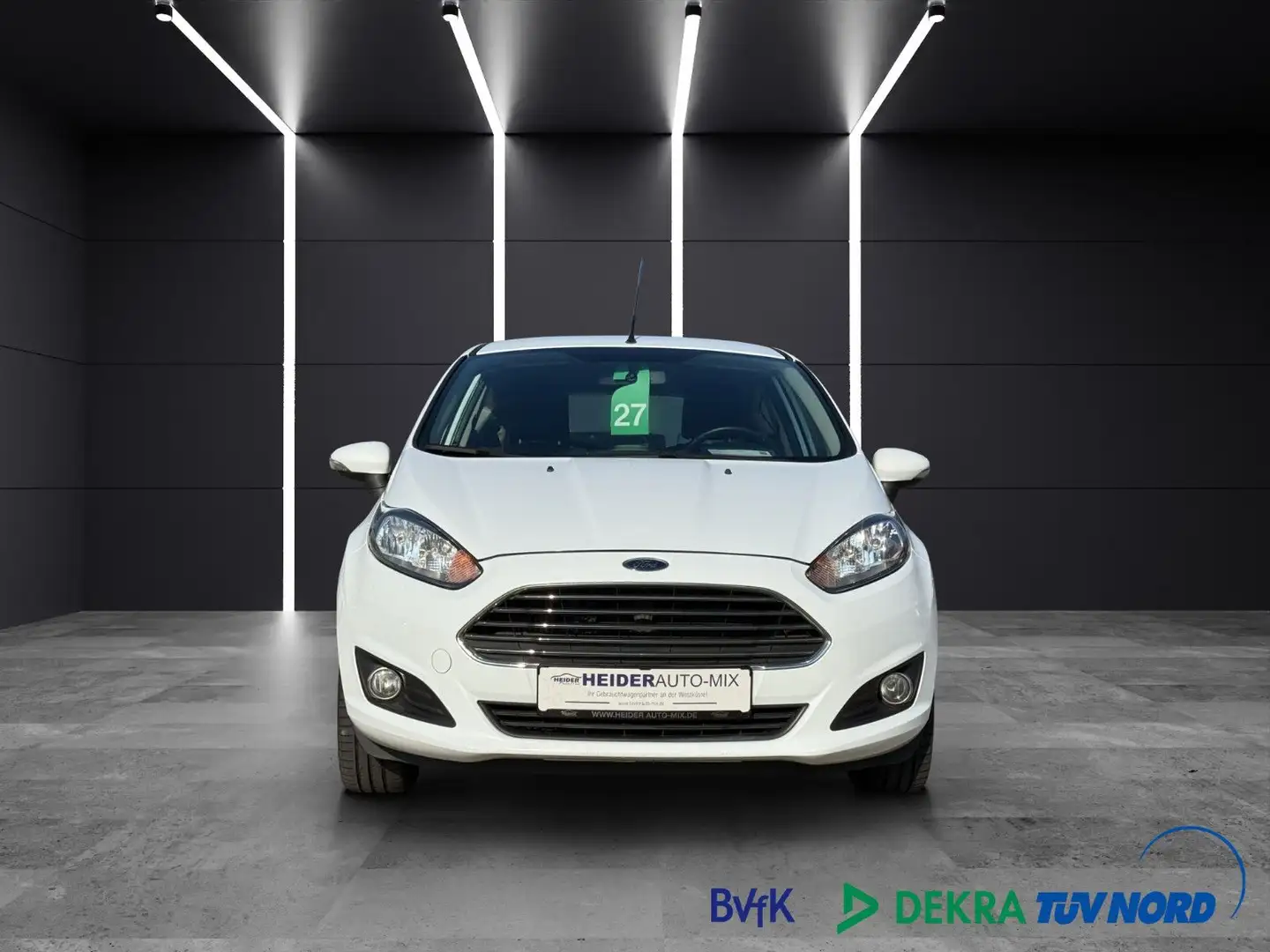 Ford Fiesta Trend EL.FENSTERHEBER|KLIMA|ALU|USB|EURO6 Blanc - 2
