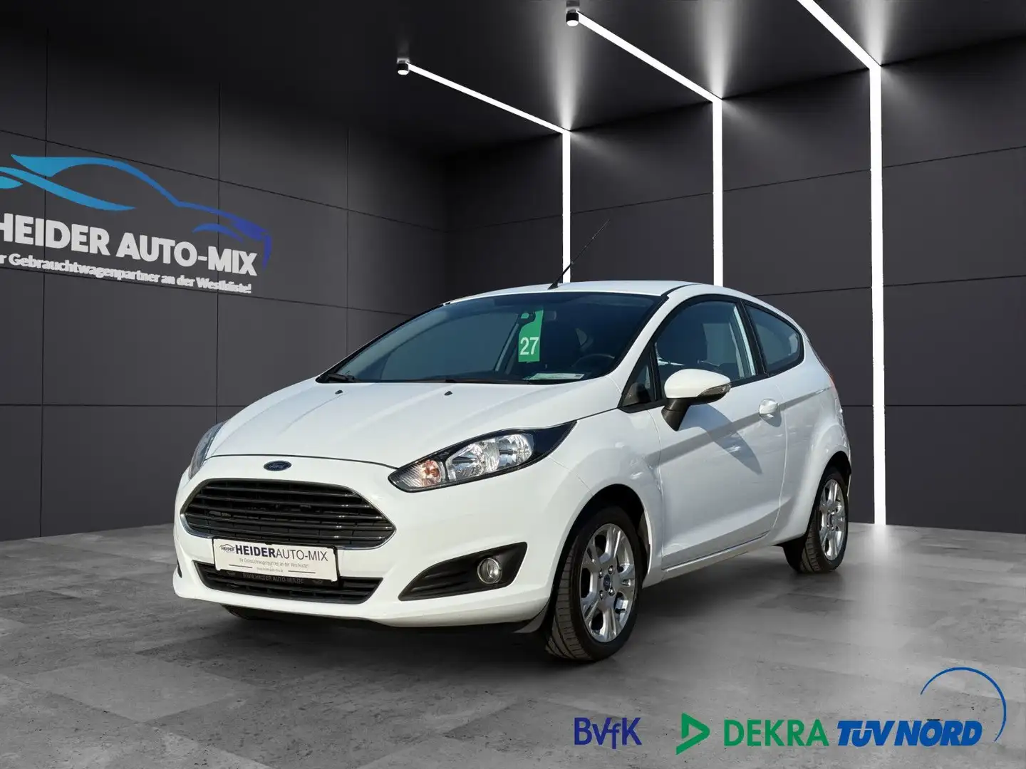 Ford Fiesta Trend EL.FENSTERHEBER|KLIMA|ALU|USB|EURO6 Blanc - 1