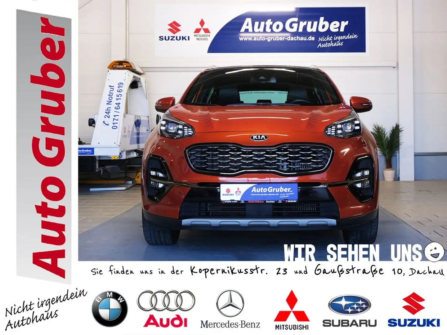 Kia Sportage GT-Line 4WD JBL*PANO*360K*Navi*BT*LED*B Orange - 1