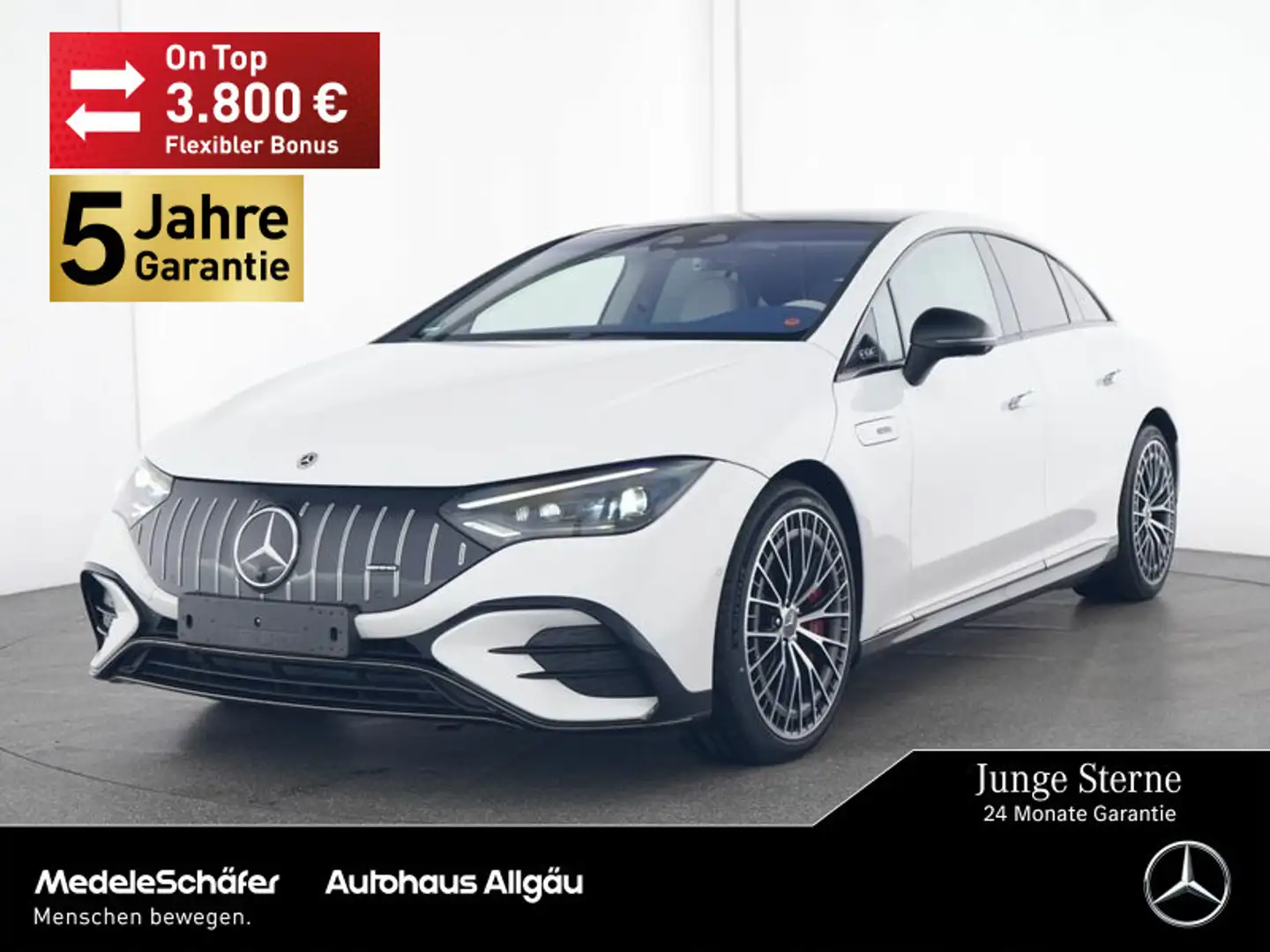 Mercedes-Benz EQE 43 EQE 43 AMG 4M NIGHT DISTRONIC+HUD+360°+DIG.LIGHT Blanco - 1
