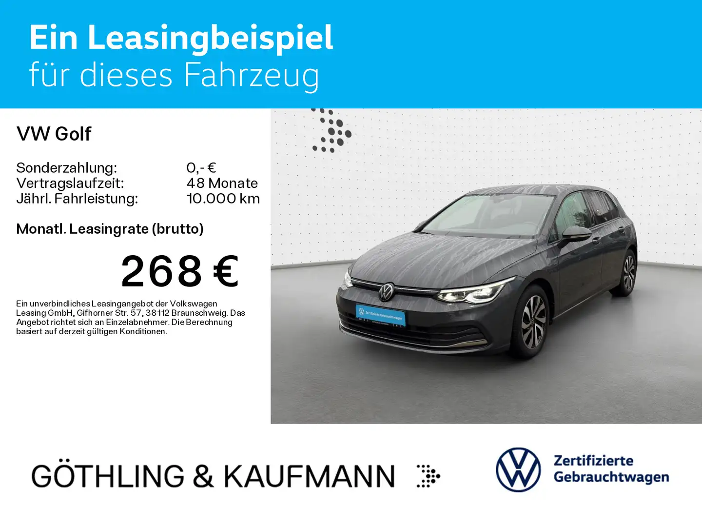 Volkswagen Golf Life ACTIVE 1.5 TSI*NAVI*AHK*KAM*SHZ*ACC*LE Grau - 2