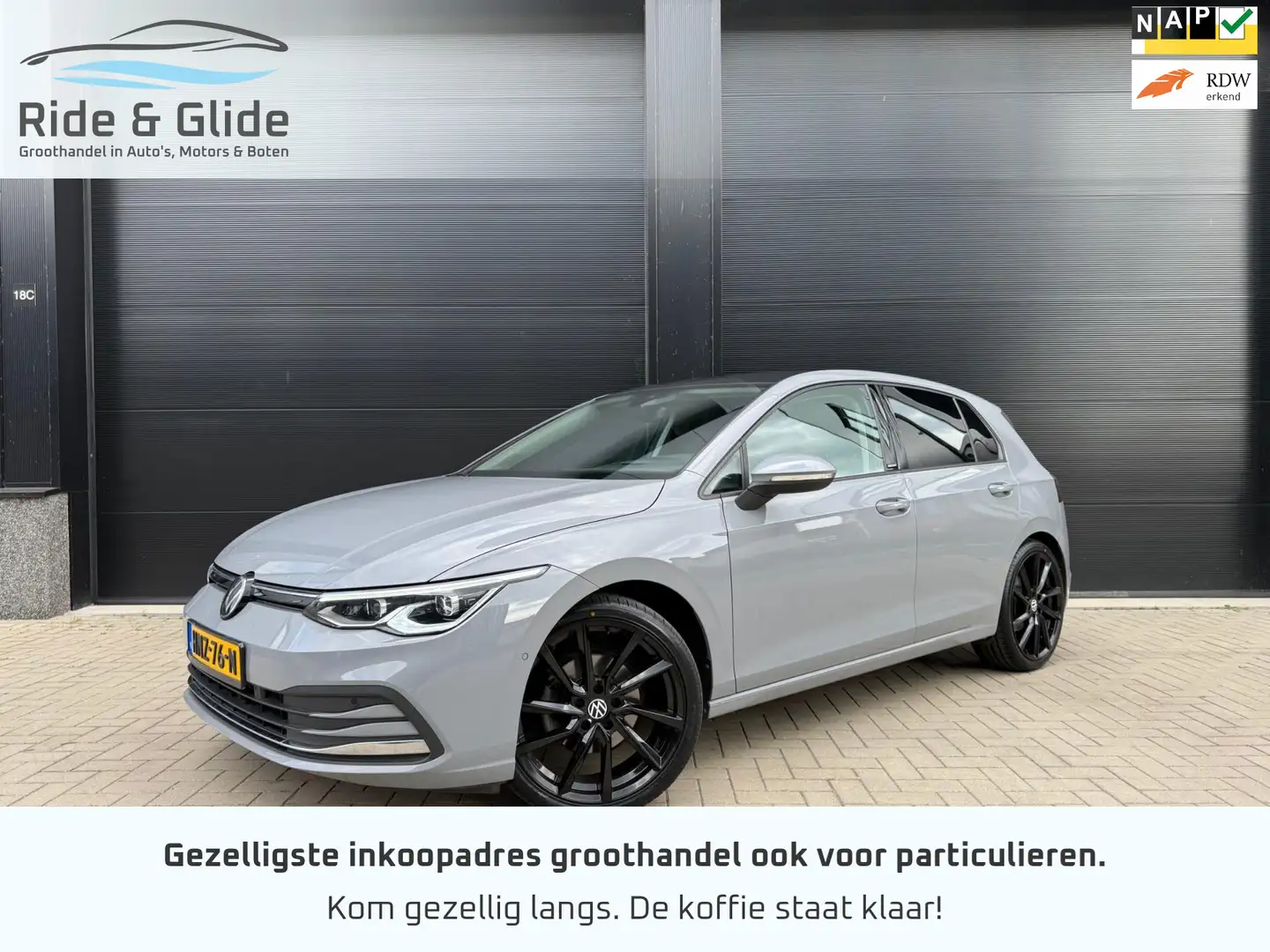 Volkswagen Golf 2.0 TDI leer automaat full ops panorama virtual IQ Gris - 1