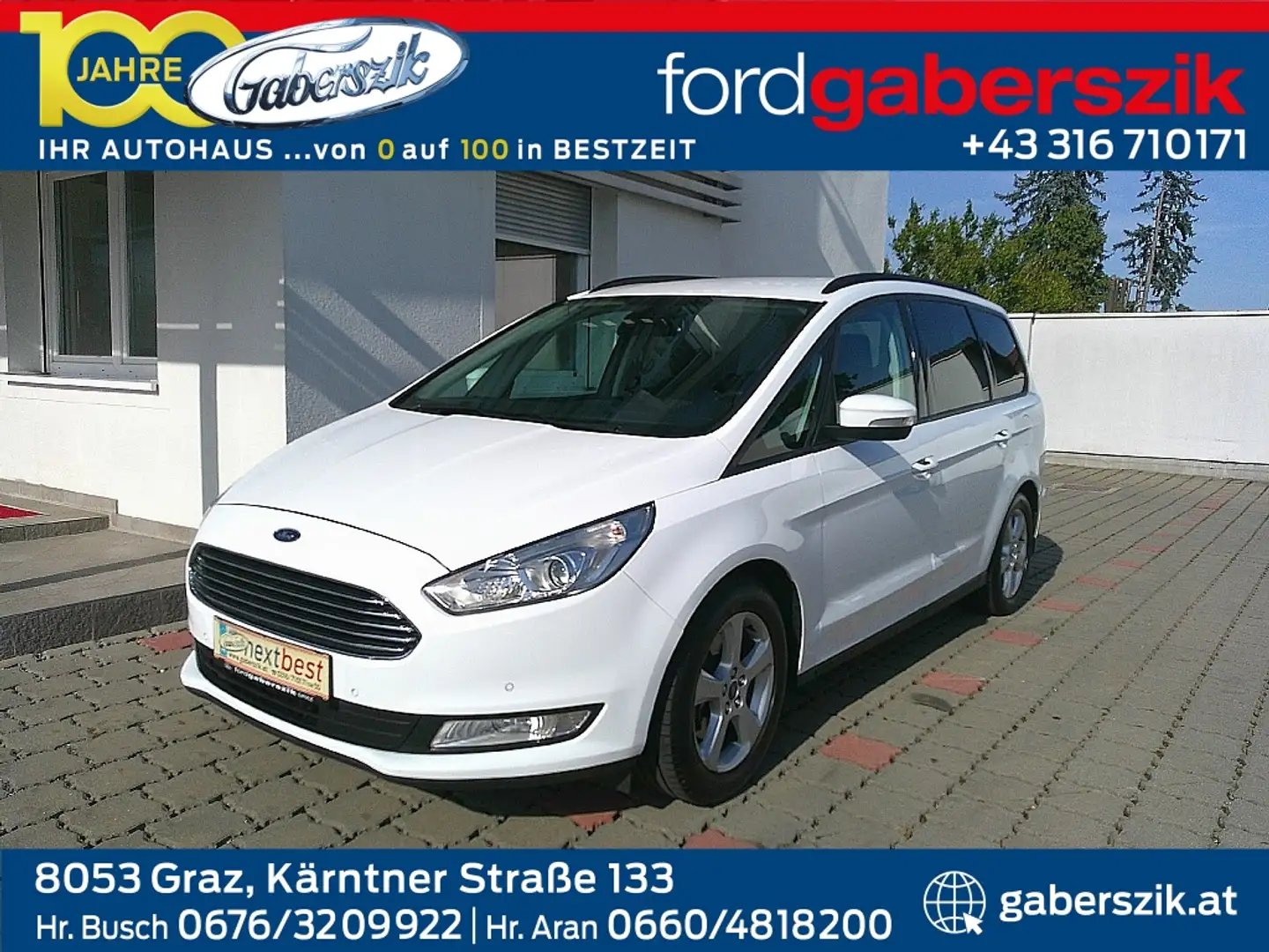 Ford Galaxy 2,0 TDCi Trend Start/Stop-System Powershift Weiß - 1