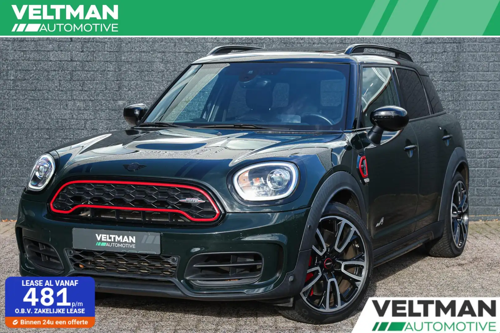 MINI John Cooper Works Countryman 2.0 ALL4 PANO HEAD UP HARMAN KARDON Groen - 1