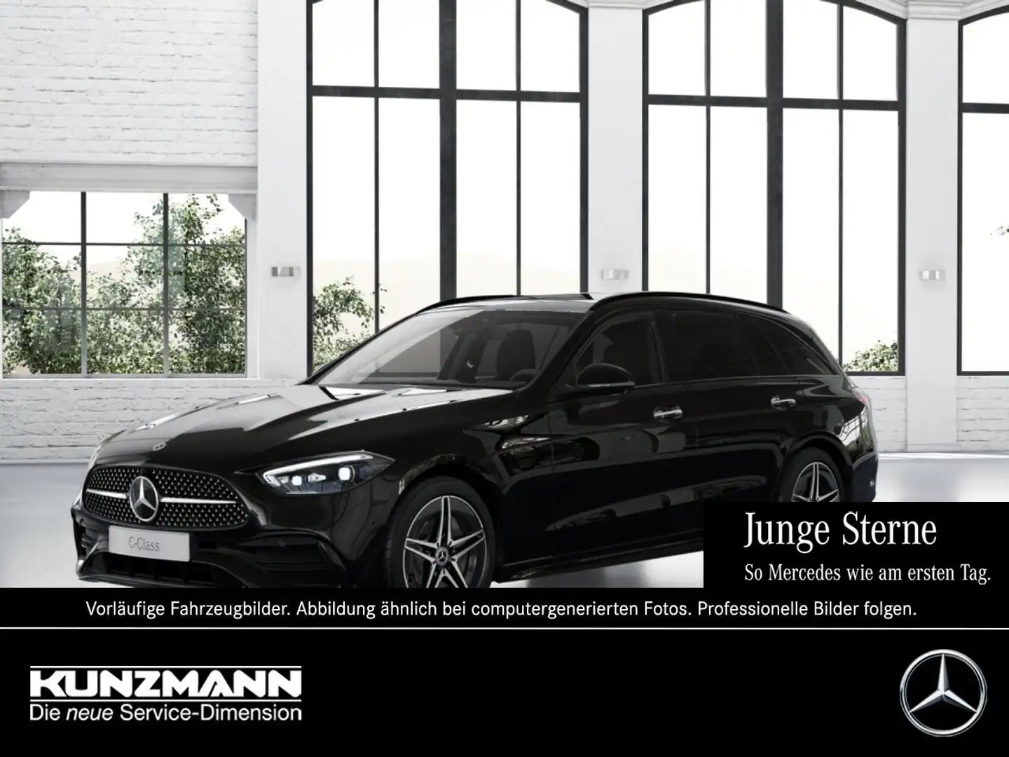 Mercedes-Benz C 200 T AMG Night Navi Panorama Memory 360° Negro - 1