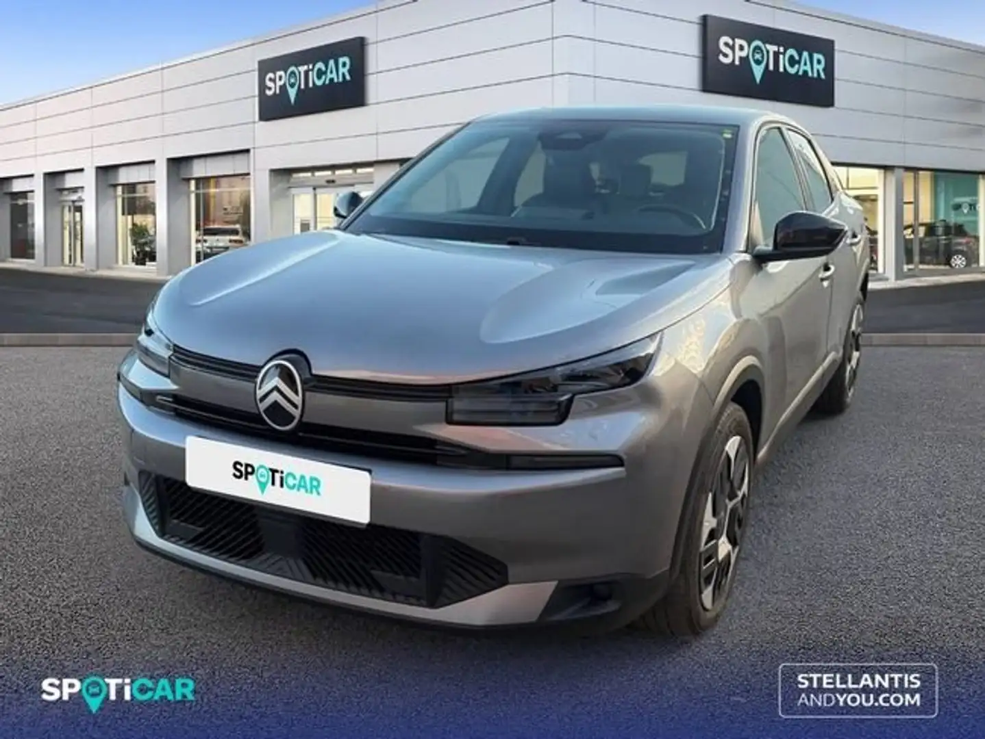 Citroen C4 Hybrid 136 e-DCS6 Plus Gris - 1