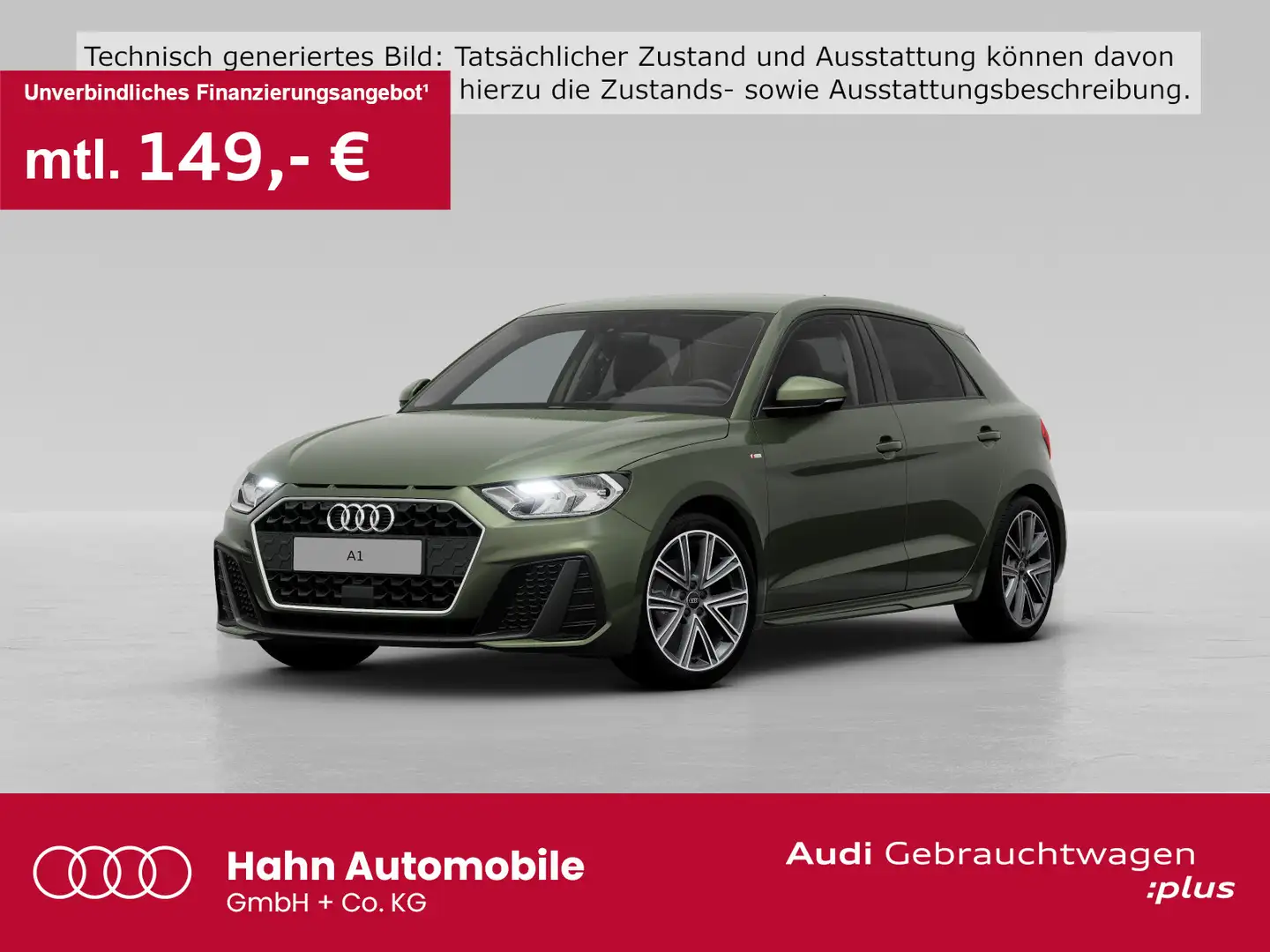 Audi A1 30 TFSI S-tronic S-line Virtual GRA Grün - 1
