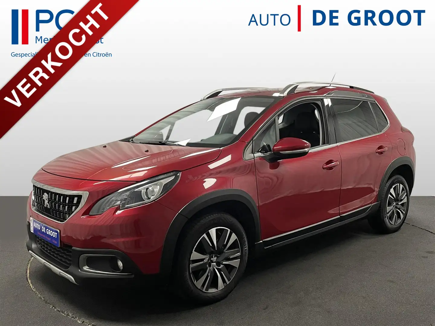 Peugeot 2008 ALLURE Automaat 130pk Navi+Carplay | Stoelverw. | Rood - 1