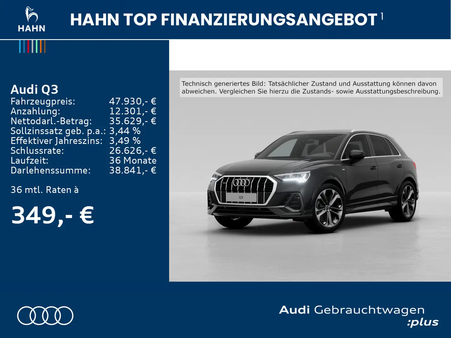 Audi Q3 40 TFSI quattro S-tronic S line AHK Matrix Schwarz - 2