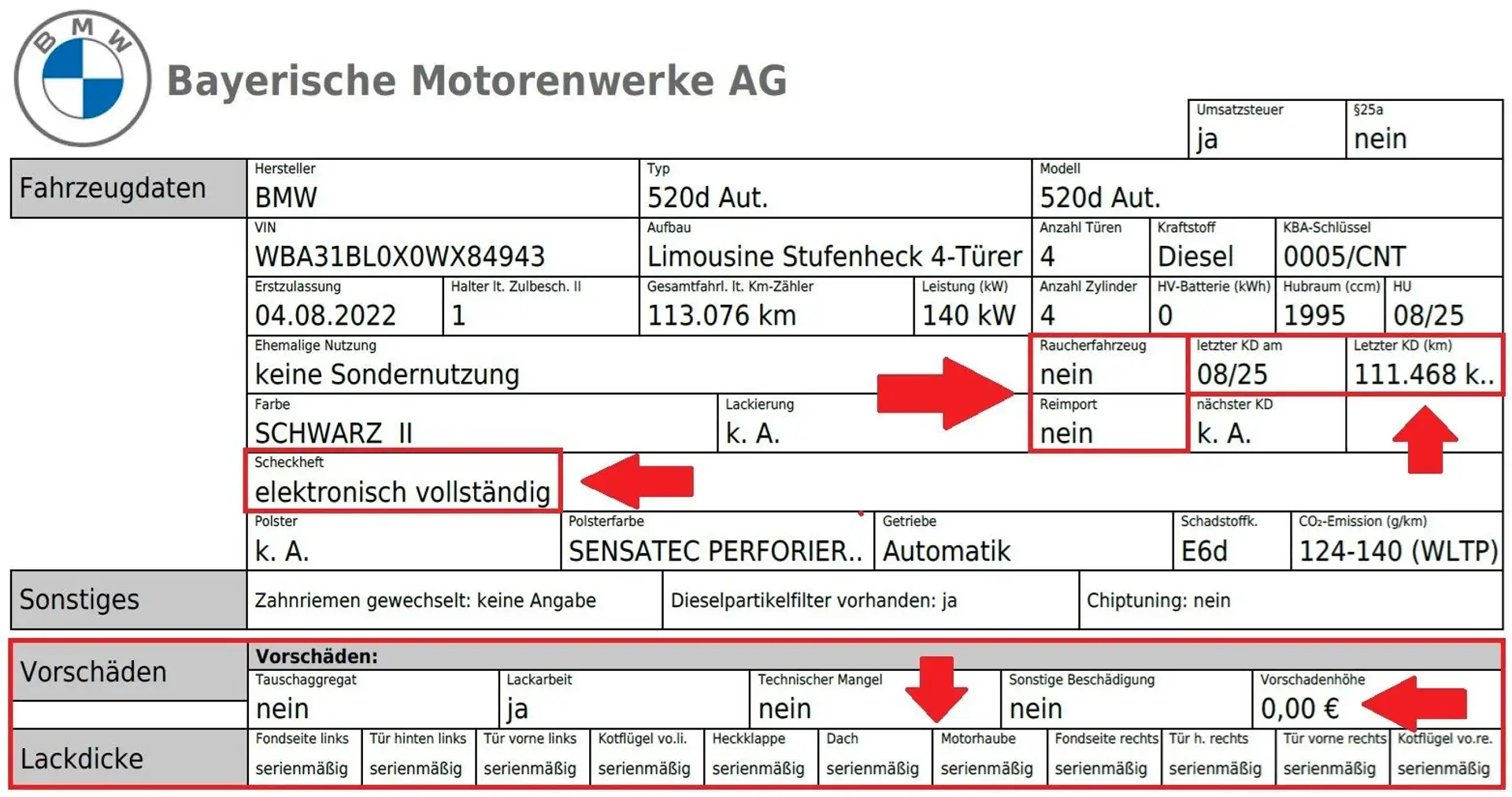 BMW 520 d*SORGLOS-PAKET*VOLLE GARANTIE*BMW BERICHT* Schwarz - 2