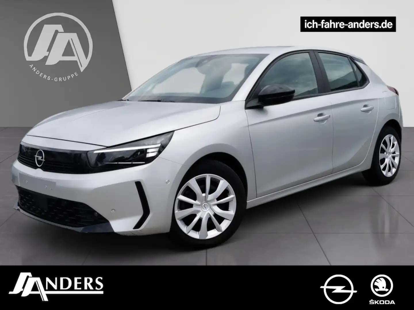 Opel Corsa 1.2 T LED+SHZ+Kamera+Apple/Android+VIRTUAL Gris - 1