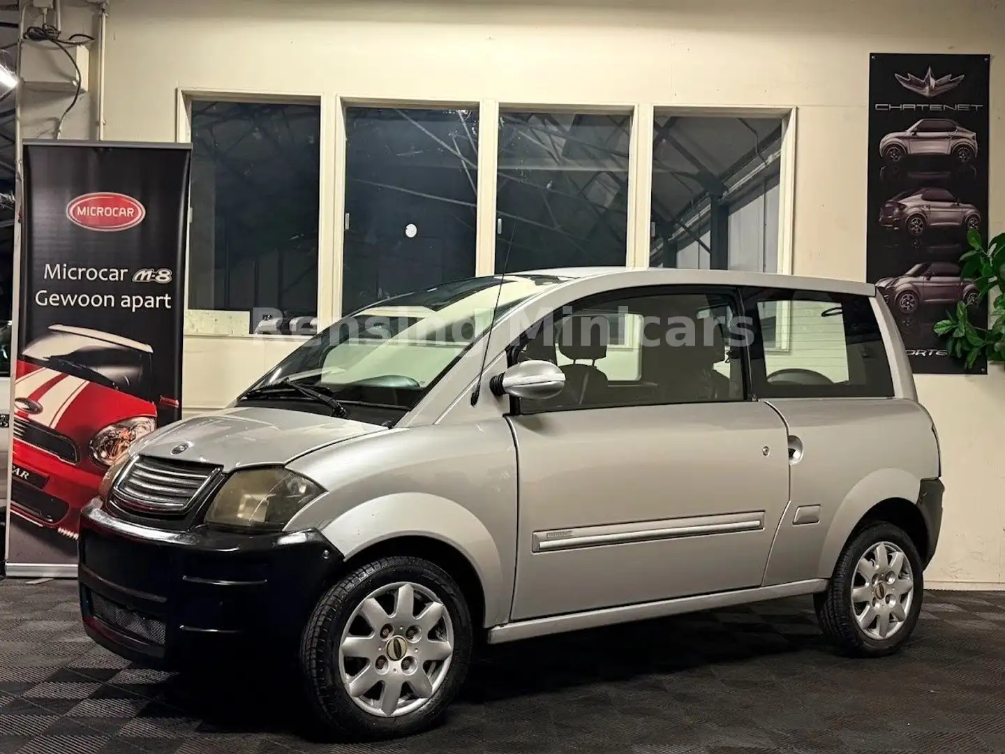 Microcar MC2 XXL Kofferaum Mopedauto Minicar 45 KM auto Silber - 1