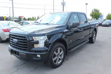 Black 2016 Ford F-150 Pickup Truck Four-Wheel Drive Automatic