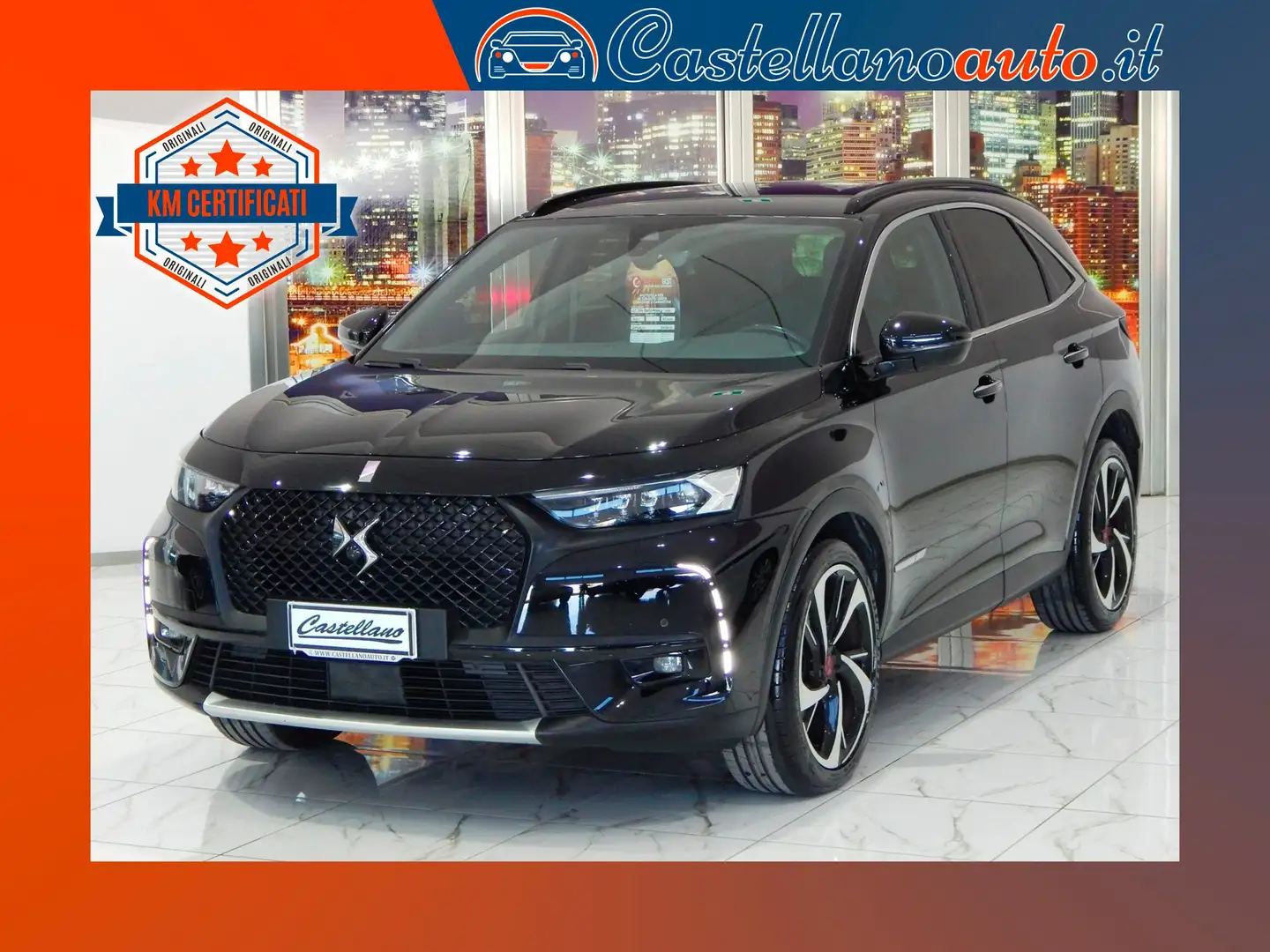 DS Automobiles DS 7 Crossback 1.5 bluehdi Performance Line+ 130cv Aut NAVI-PELLE Nero - 1