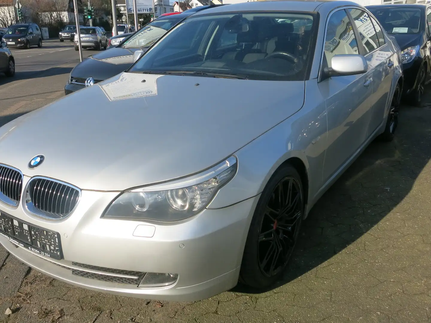BMW 523 Navi,Scheckheft,Leder,neue 19Zoll Plateado - 2