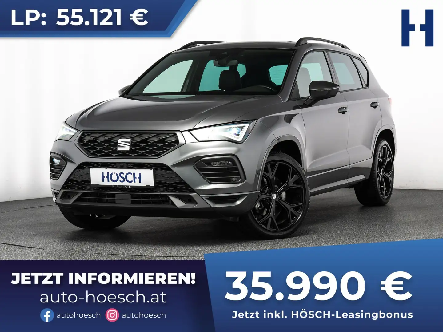SEAT Ateca 2.0 TDI FR Aut. PANO 360° DCC 19" ASSISTENZ MEGA++ Grau - 1
