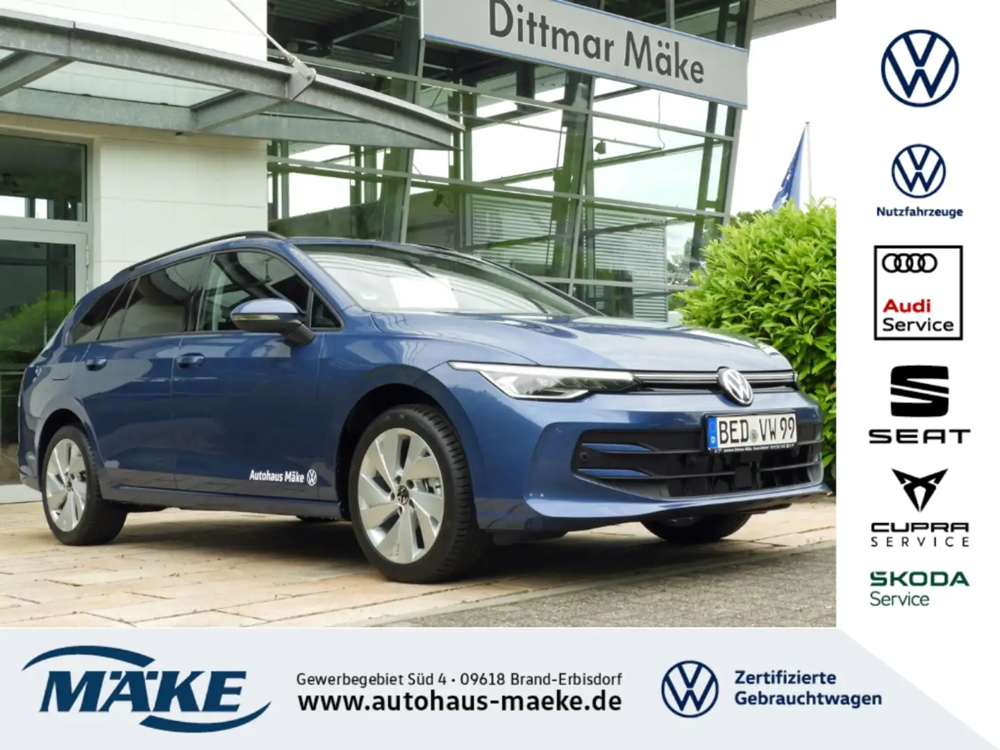 Volkswagen Golf Variant Life 1.5 TSI ACC AHZV NAVI LED PDC Kék - 1