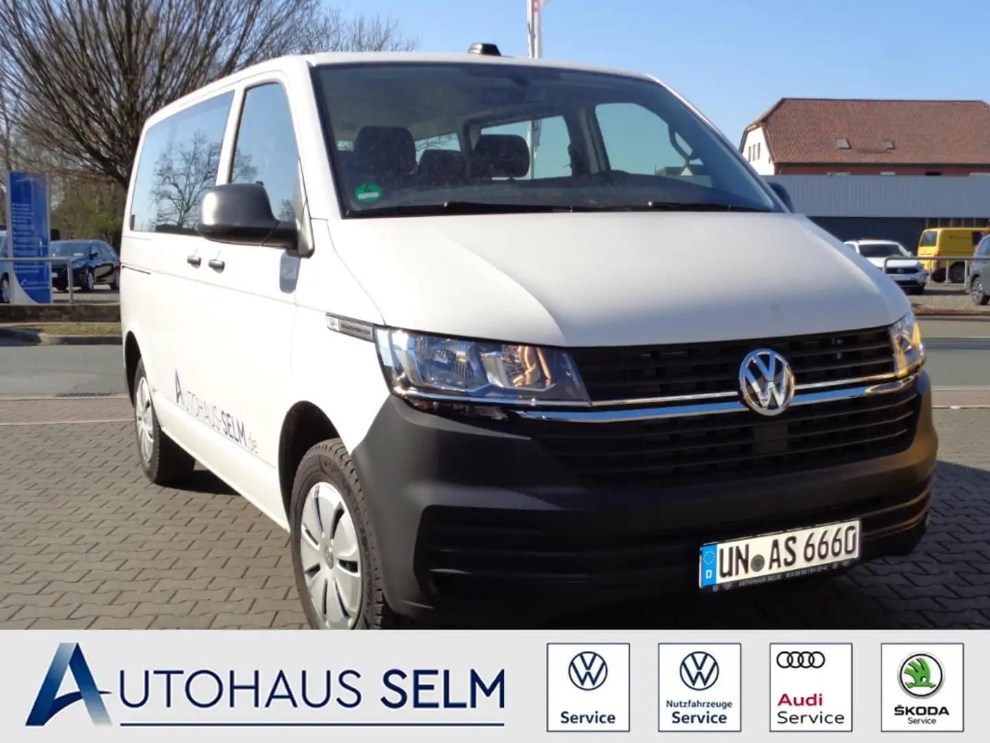 Volkswagen T6.1 Kombi 2.0 TDI 2 Schiebetüren R-KAM SHZ DAB 9Sitzer Blanc - 1