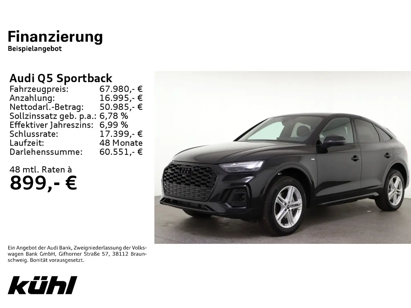 Audi Q5 55 TFSI e quattro S tronic S line M Schwarz - 1
