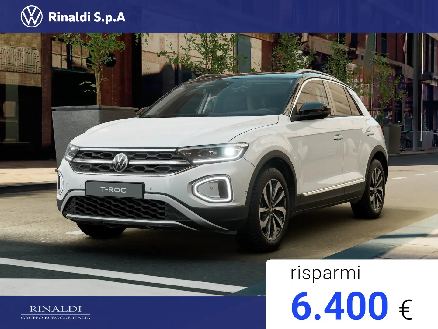 Volkswagen T-Roc 1.5 tsi style dsg Bianco - 1