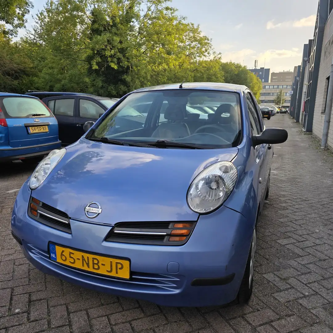 Nissan Micra 1.2 Visia AIRCO 3DRS NAP rijdt perfect Bleu - 1