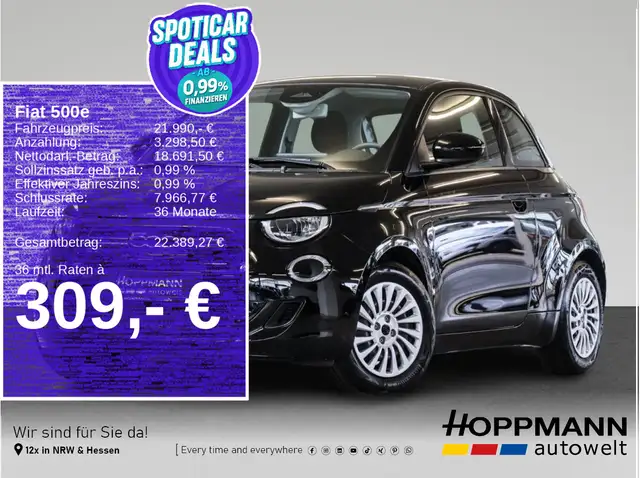 2023 Fiat 500e in Black for sale
