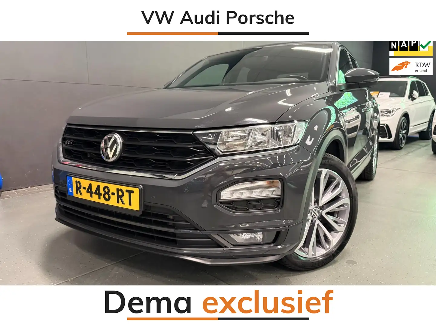 Volkswagen T-Roc 2.0 TSI 4Motion Sport R-LINE/NAVI/ECC/PDC/CRUISE/D Gris - 1