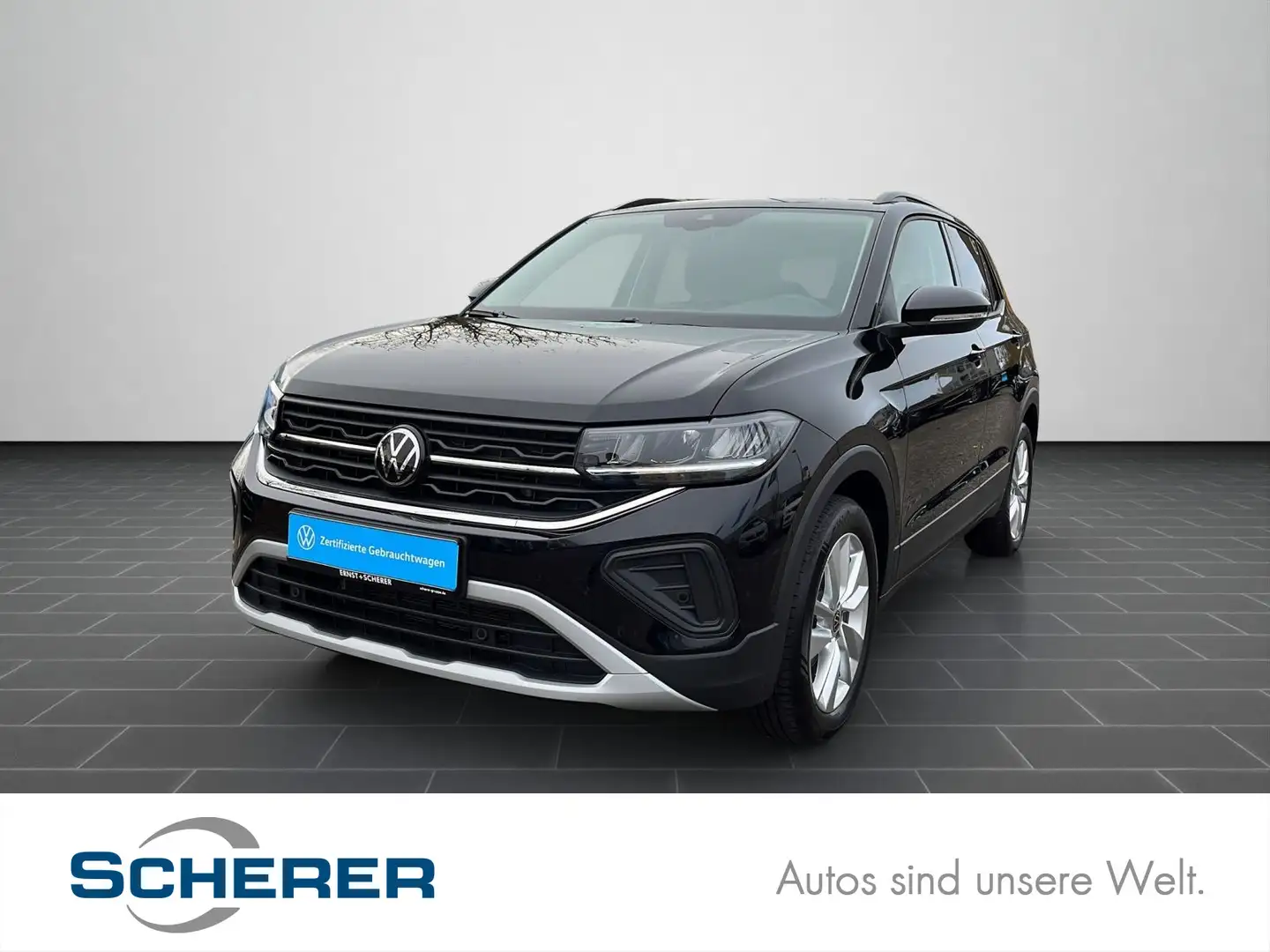 Volkswagen T-Cross 1.0 TSI DSG Life LED+ACC+Kamera+App+Clim Schwarz - 1