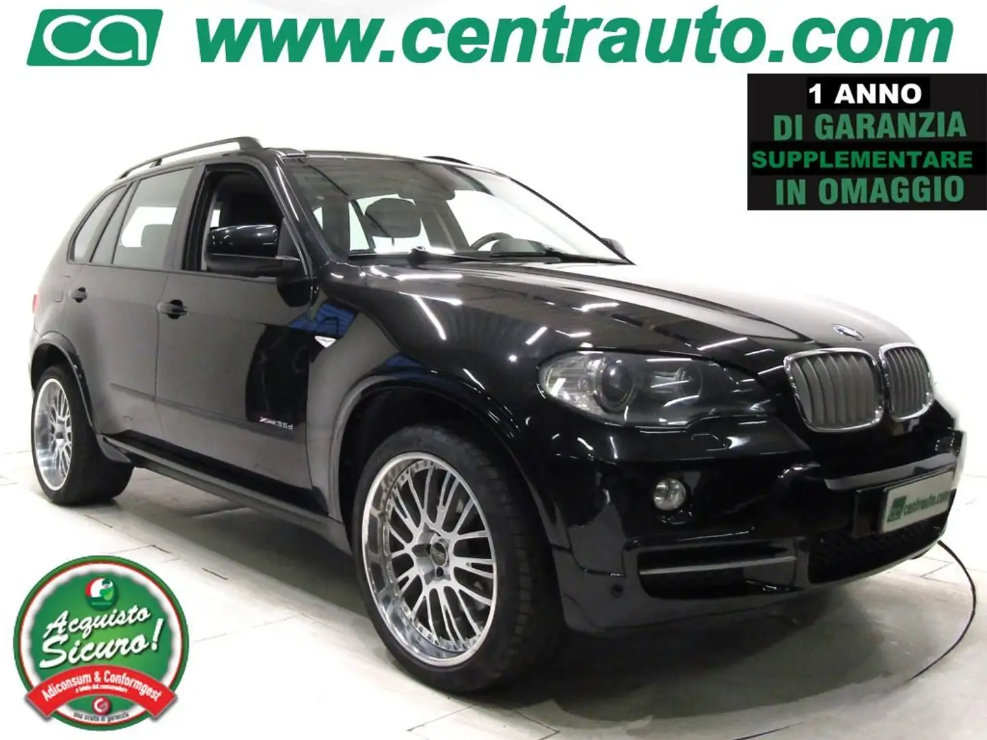 BMW X5 xDrive35d 3.0D Futura AUT. * PELLE * Black - 1