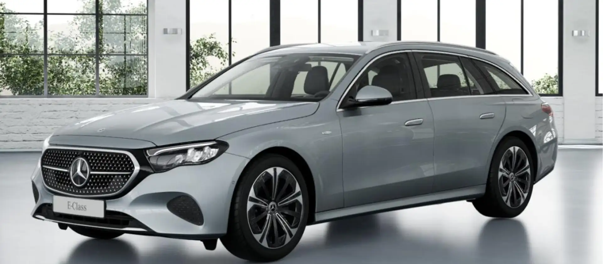 Mercedes-Benz E 300 e T-Modell mit EQ Hybrid Technologie Silber - 1