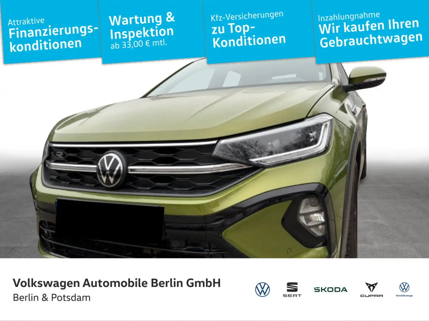 Volkswagen Taigo 1.0 TSI R-Line DSG Pano LED Navi Vert - 1