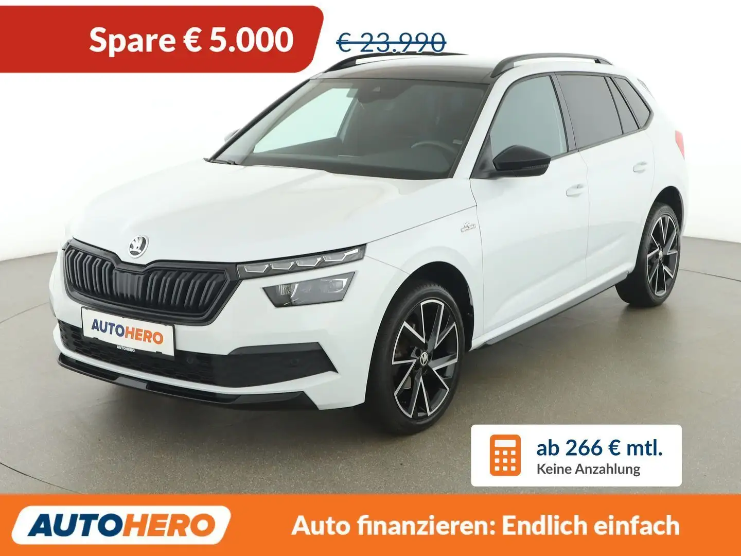 Skoda Kamiq 1.0 TSI Monte Carlo Weiß - 1