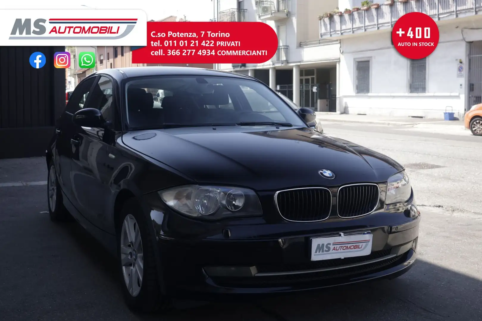 BMW 116 BMW Serie 1 116d cat 5 porte Futura DPF Unicoprop Nero - 1