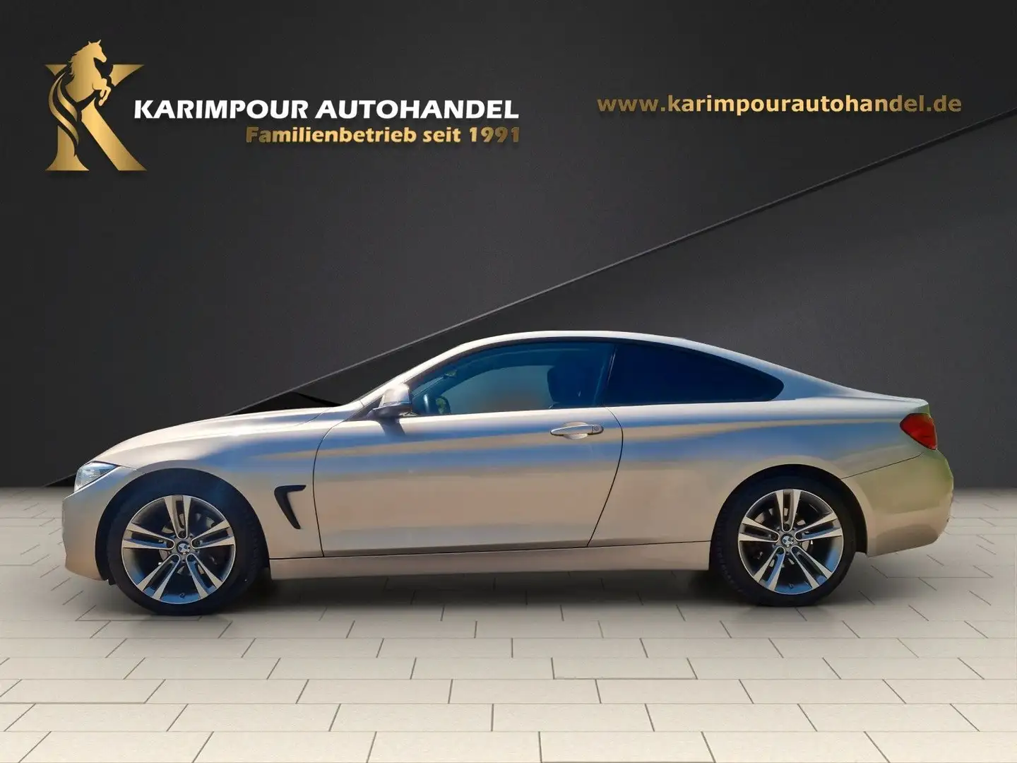 BMW 420 i Coupe*Navi*Leder* Argent - 2