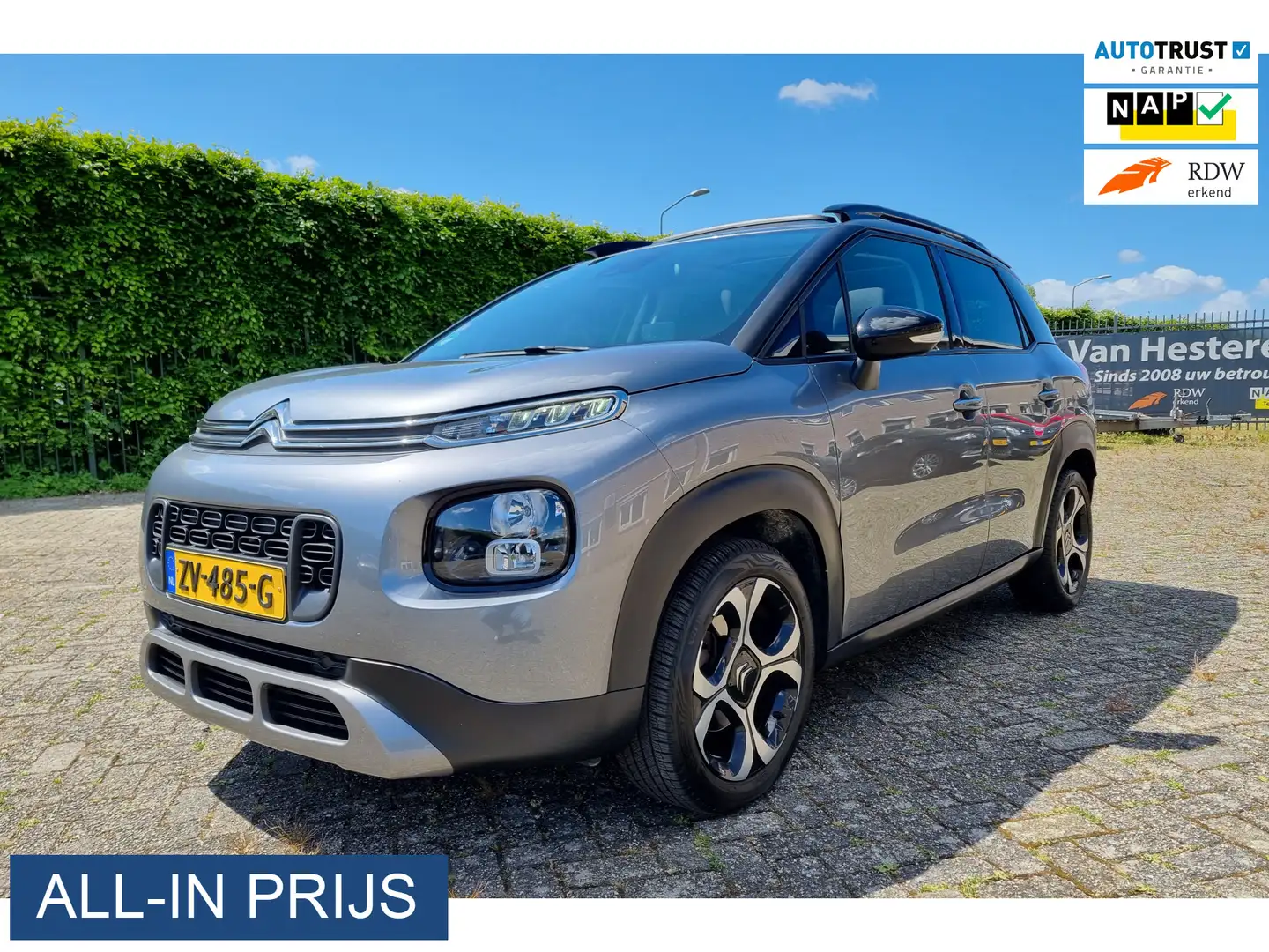 Citroen C3 Aircross 1.2 PureTech S&S Shine ✅ZEER COMPLEET!! ✅PANODAK Grijs - 1