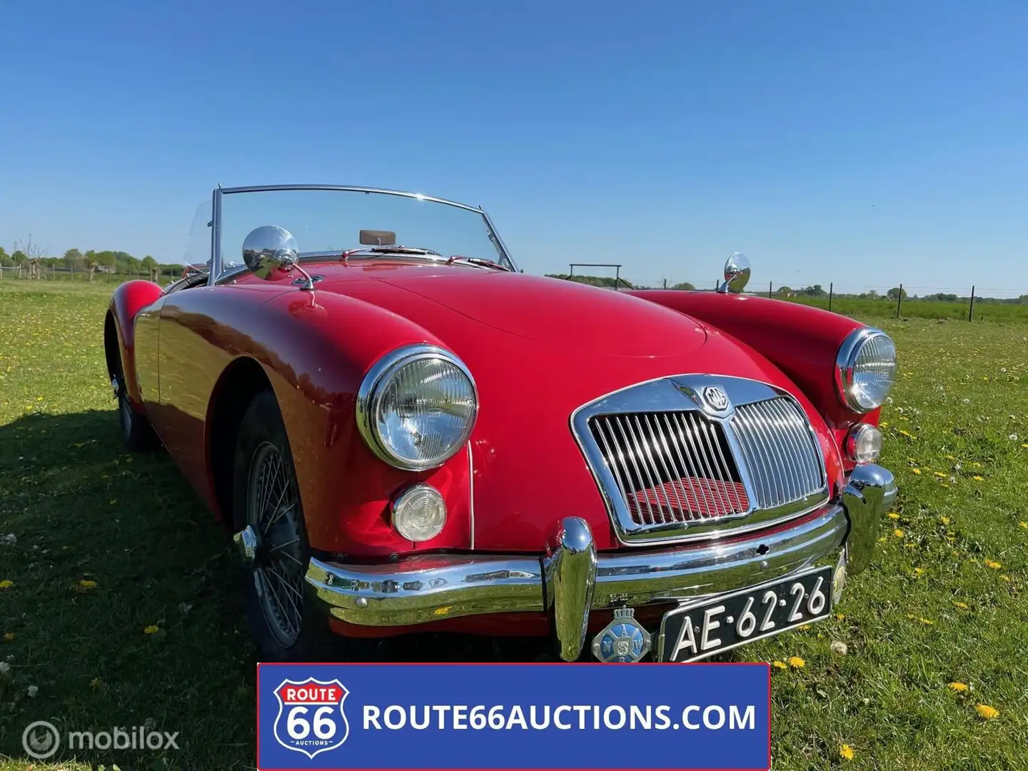 MG MGA 1600 Cabriolet | Route 66 Auctions Rojo - 1