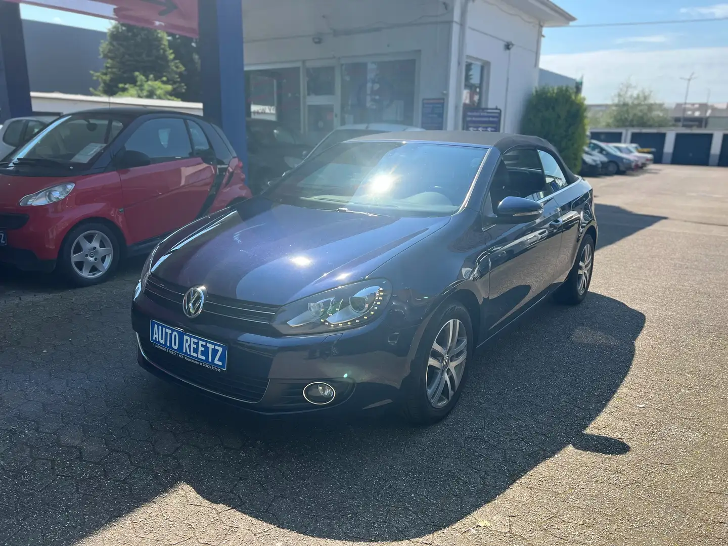 Volkswagen Golf Cabriolet TÜV & Inspektion Neu - Klimaanlage - Leder Bleu - 1