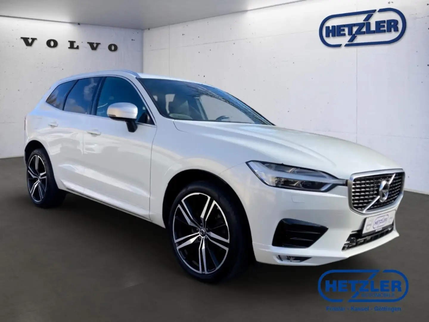Volvo XC60 R Design 2WD AHK SHZ 360 Kamera Memory Sitze Lenkr Weiß - 2
