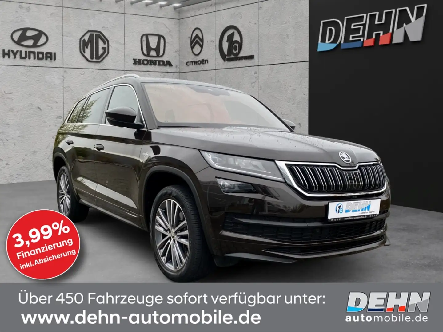 Skoda Kodiaq 2.0 TSI 4x4 DSG L&K Leder Stand Pano 360 Brun - 1