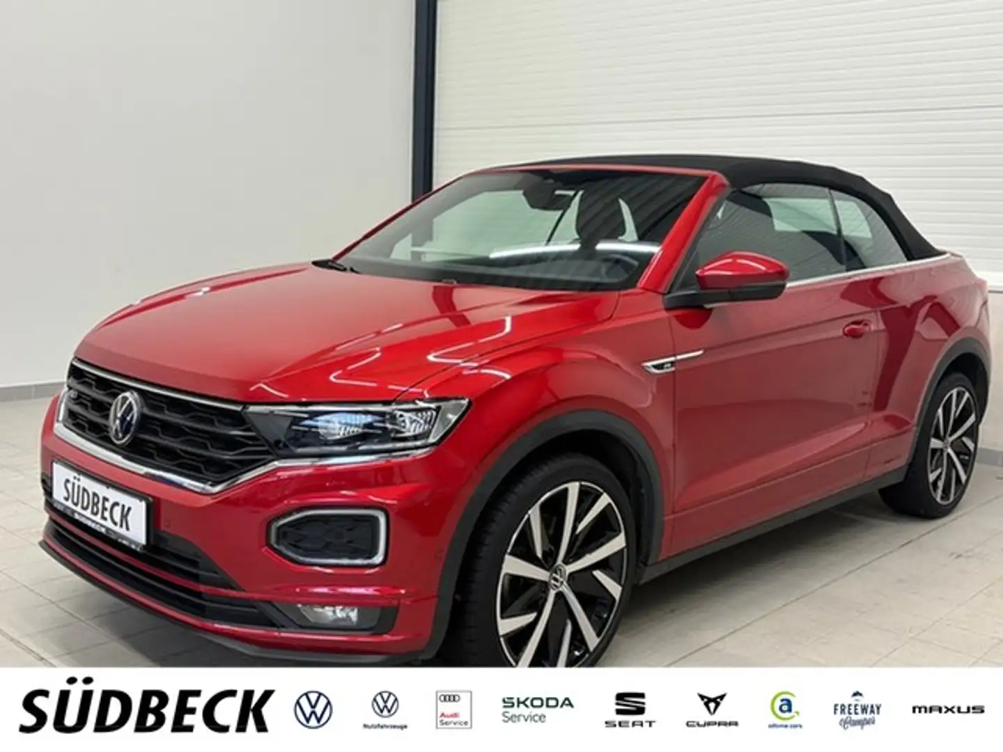 Volkswagen T-Roc Cabriolet 1.5 R-LINE AHK+KAMERA+NAVI+LED++ Rot - 1