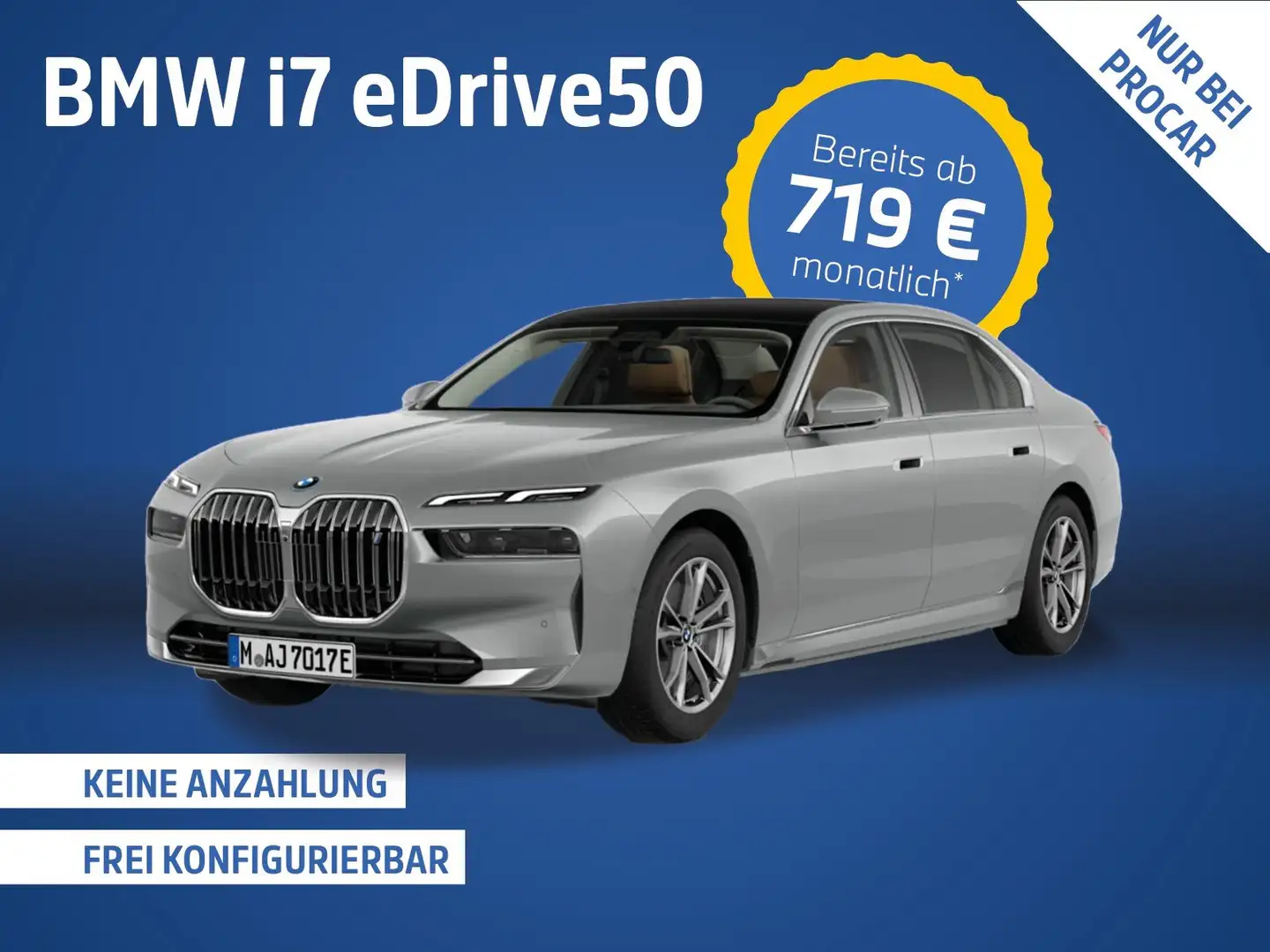 BMW i7 eDrive50 AKTIONSANGEBOT! GEW. LEAS. AB 419,- NETTO Blanc - 2