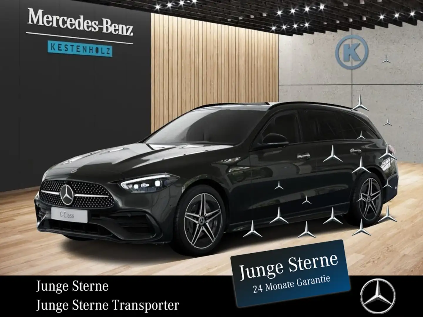 Mercedes-Benz C 220 d T-Modell *AMG*NIGHT*MEMO*AHK*PANO*360°* Gris - 1