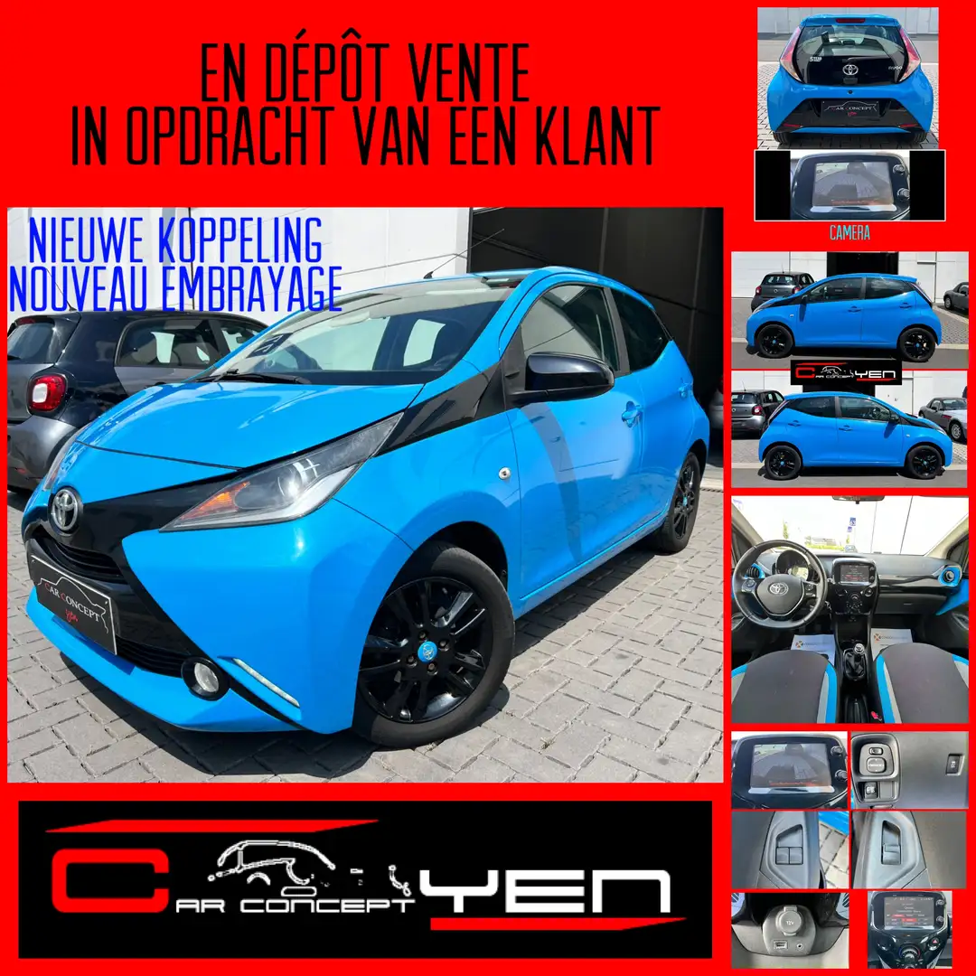Toyota Aygo 1.0i VVT-Camera*Alu Velgen*Nieuwe Koppeling*Topper Bleu - 1
