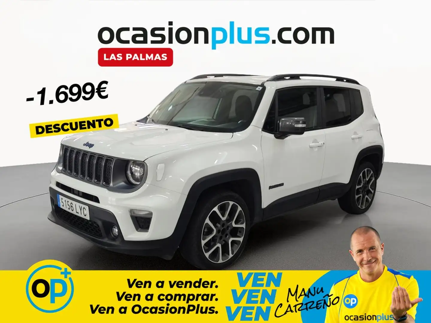 Jeep Renegade 1.3 PHEV S 4x4 Aut. 177KW Blanco - 1