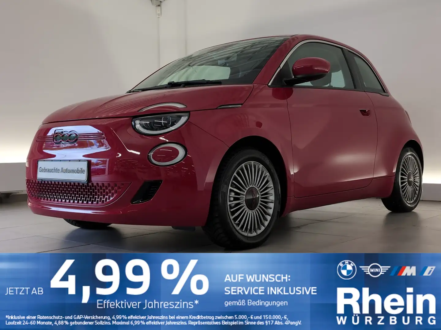 Fiat 500e RED LED/SHZ/Apple CarPlay LED/SHZ/Apple CarPlay Rot - 1