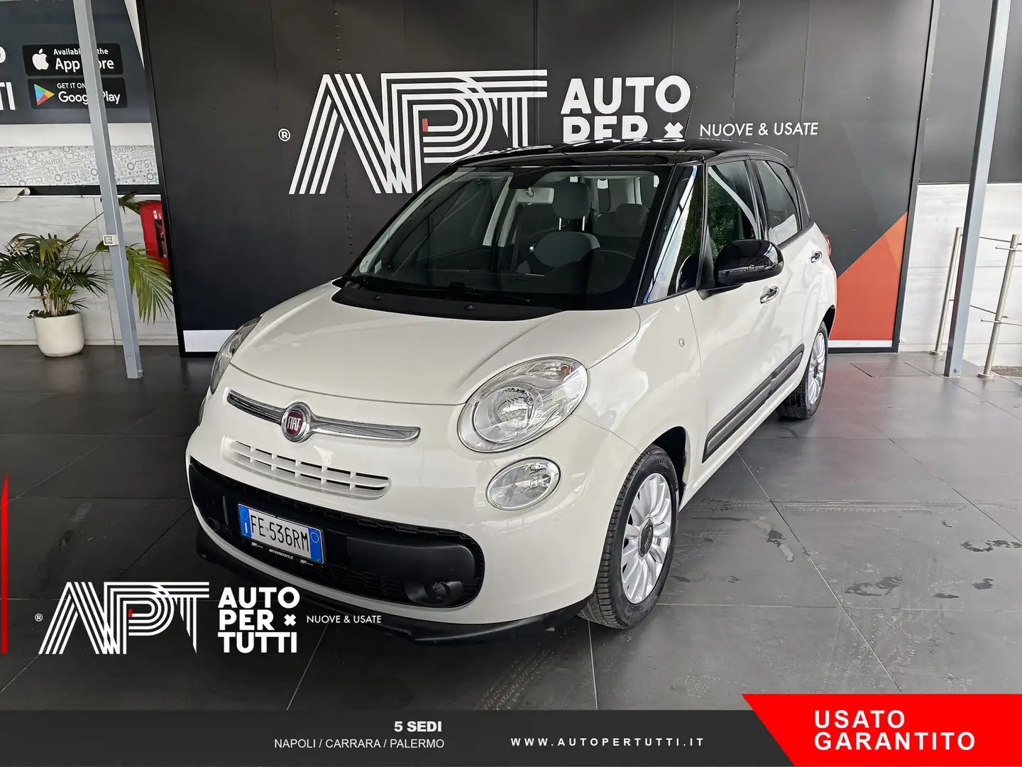 Fiat 500L 500L 1.3 mjt Lounge 85cv Blanc - 1