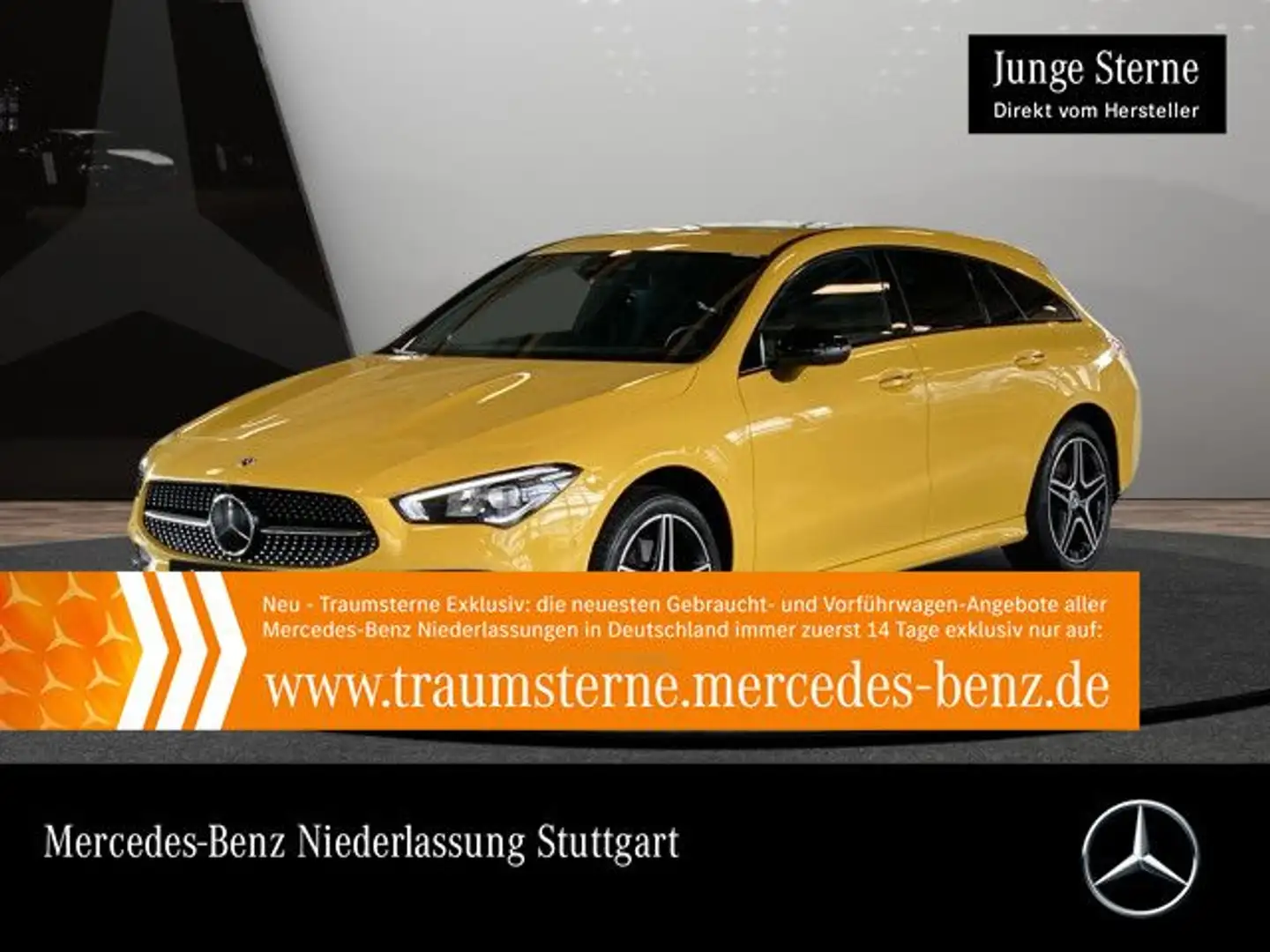 Mercedes-Benz CLA 250 e AMG+NIGHT+360°+AHK+LED+KEYLESS+8G Żółty - 1