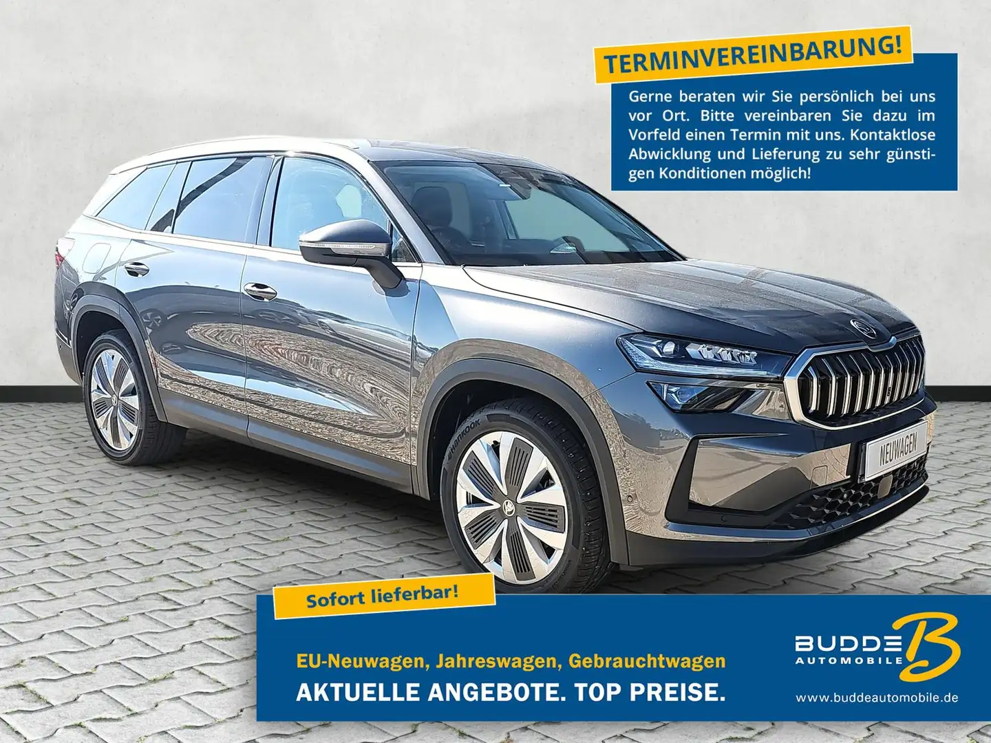 Skoda Kodiaq 1.5 TSI iV DSG Selection 5-Si. Memory AHK Grau - 1